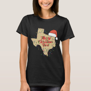 Camiseta Festa de Natal Merry Yall Matching Family T