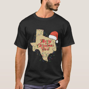 Camiseta Festa de Natal Merry Yall Matching Family T