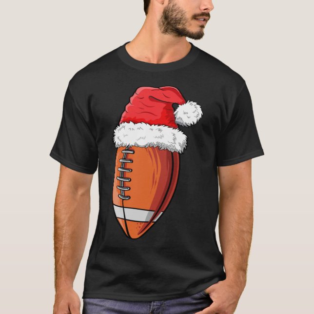 Camiseta Festa de Natal Santa Hat Engraçado Esportes Xma (Frente)
