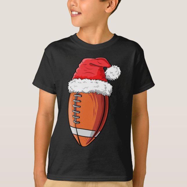 Camiseta Festa de Natal Santa Hat Engraçado Esportes Xma (Frente)