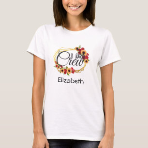 Camiseta Festa de Noiva, Equipe do Eu Digo Sim, Girassóis,