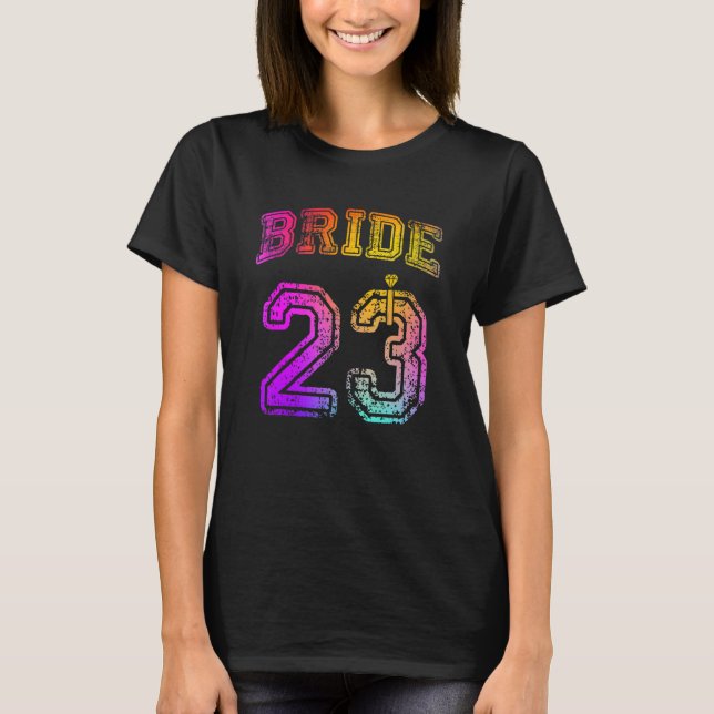 Camiseta Festa de noivado Bride Correspondência 2023 Honeym (Frente)