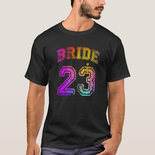 Camiseta Festa de Noivado da Noiva Casamento 2023 Lua de Me (Frente)
