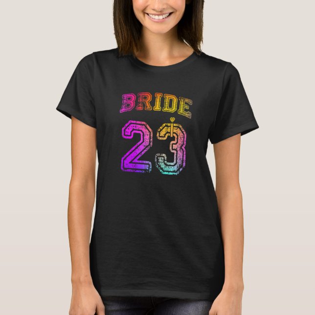 Camiseta Festa de Noivado da Noiva Casamento 2023 Lua de Me (Frente)
