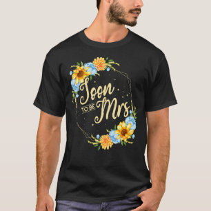 Camiseta Festa de Noivado de Flor Partido Casamento Floral
