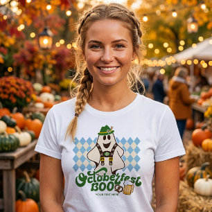 Camiseta Festa de Oktoberfest Fantasma Fofinho Temporada As