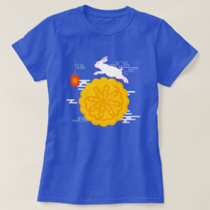 Camiseta Festa de outono de médio Coelho da Lua Saltando