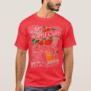 Camiseta Festa de outono de outono de Recipiente de Maçã Qu