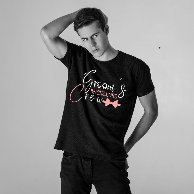 Camiseta Festa de Padrinhos de casamento de Tripulação do G (Criador carregado)