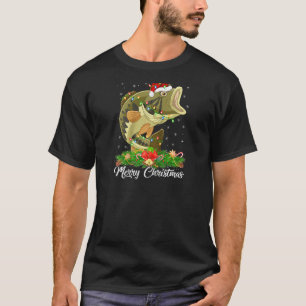 Camiseta Festa de Peixe-Baixo de Santa Hat do Pano de Pesca