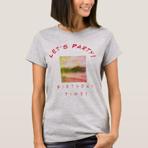 Camiseta Festa de Picnic de Praia de Birthday