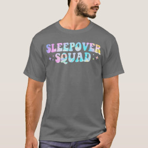 Camiseta Festa de pijama do esquadrão Tie Dye Sleepover