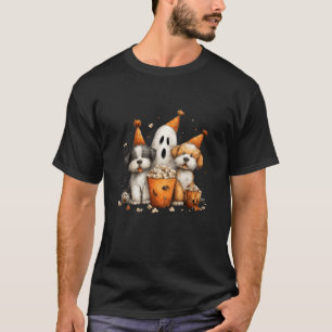 Camiseta Festa de Pipoca Canina Fantasmagórica