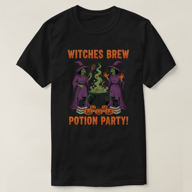 Camiseta Festa de Poção de Bruxas (Frente do Design)