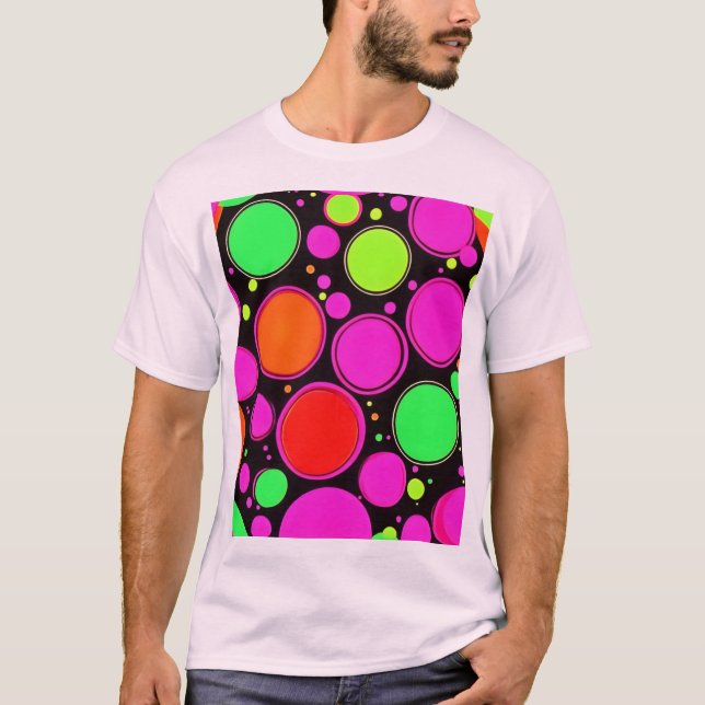 Camiseta Festa de Pontos de Neon (Frente)