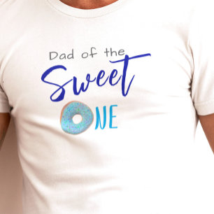 Camiseta Festa de primeiro aniversario Azul Rosquinha Doce