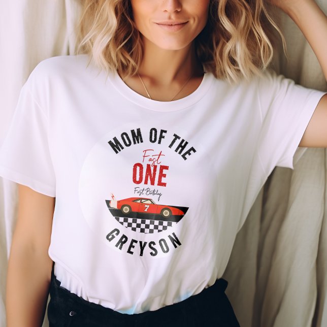 Camiseta Festa de primeiro aniversario Rápido de Um Carro (Criador carregado)