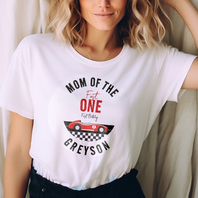 Camiseta Festa de primeiro aniversario Rápido de Um Carro (Criador carregado)