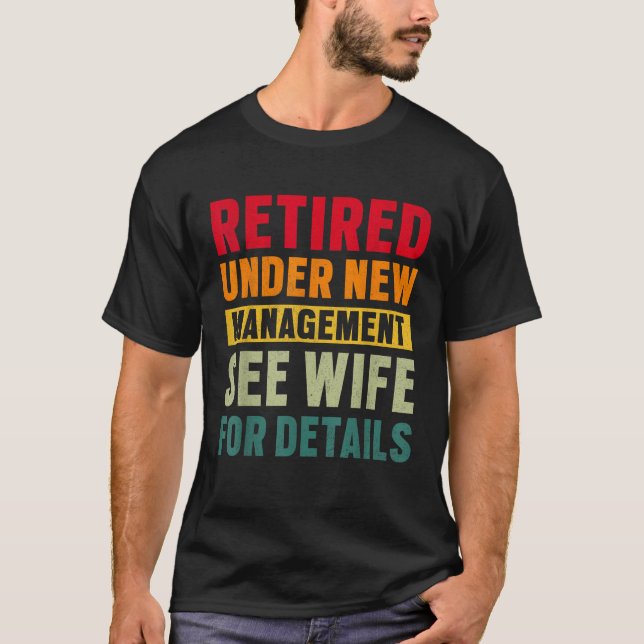 Camiseta Festa De Reforma Engraçada Aposentada Sob Nova Ger (Frente)