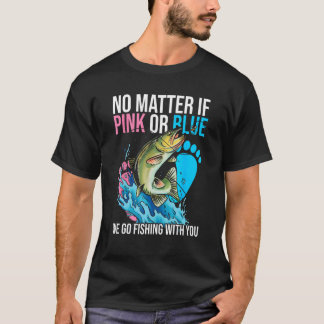Camiseta Festa de Revelação de Gênero para amantes de Pesca