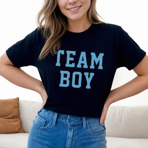 Camiseta Festa de Revolução do Gênero Bebê Azul do Team Boy