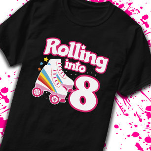 Camiseta Festa de Skate para crianças - 8.º aniversário 