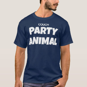 Camiseta Festa de sofá, Sátira Engraçada Parody Typografia