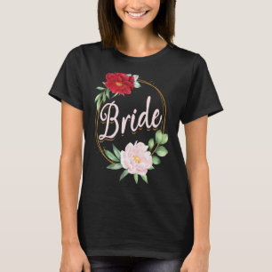 Camiseta Festa de Solteira Casamento Chá de Noiva Floral No
