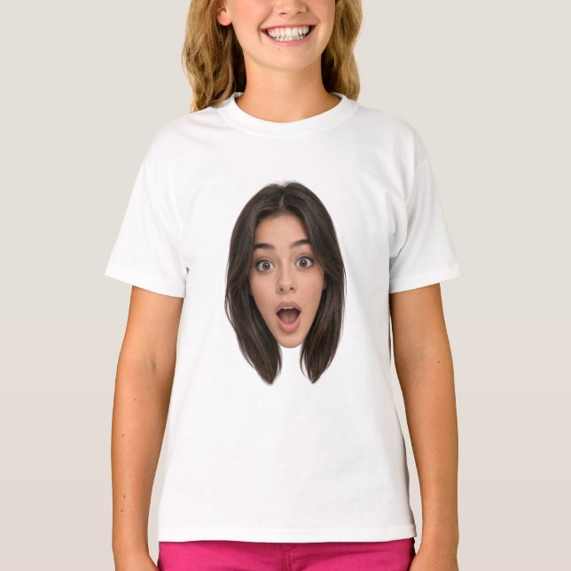 Camiseta Festa de Solteira com Recorte de Rosto Personaliza (Frente)