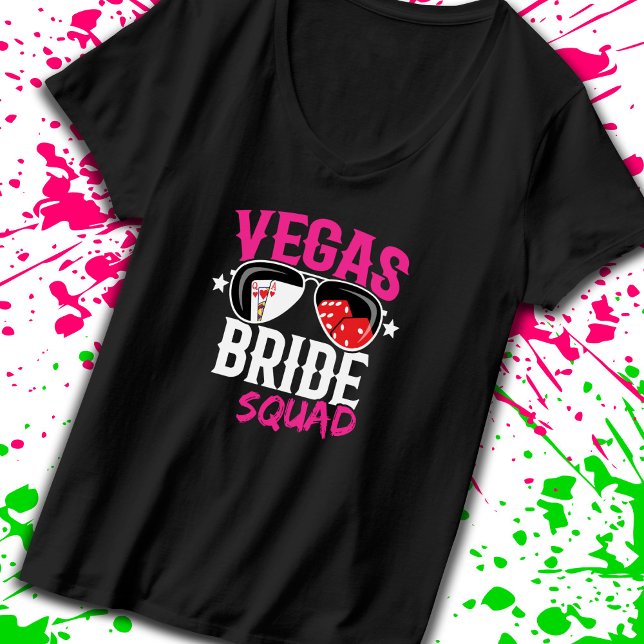 Camiseta Festa de solteira da Brigada de Casamento de Vegas (Criador carregado)