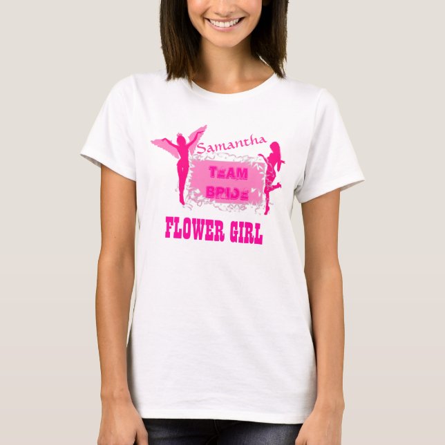 Camiseta Festa de solteira da Flower Girl (Frente)