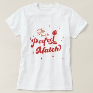 Camiseta Festa de solteira de correspondência perfeita
