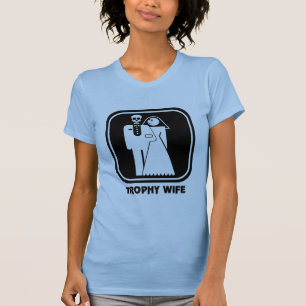 Camiseta Festa de solteira de Esposa Troféu Presente T-Shir