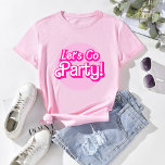 Camiseta Festa de solteira de festa de vamos rosa de tendên<br><div class="desc">Vamos cor-de-rosa retrógrado Ir Festa de solteira T-Shirt - disponível em vários estilos,  tamanhos e cores.</div>
