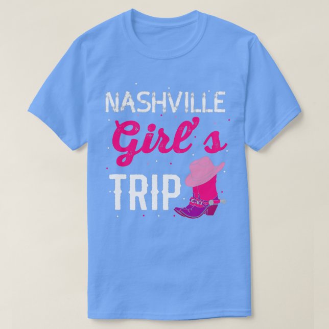 Camiseta Festa de Solteira de Nashville Roupas de Casamento (Frente do Design)