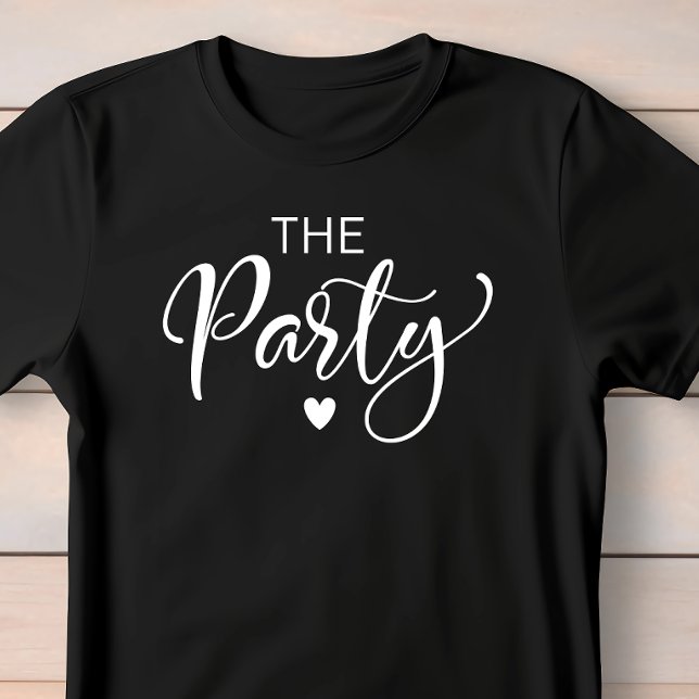 Camiseta Festa de solteira de Script Branco-Cinto (Celebrate the bride-to-be in fun and style at her bachelorette party)