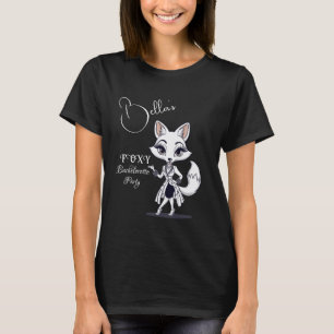 Camiseta Festa de solteira Foxy Noiva A Ser Raposa Preta