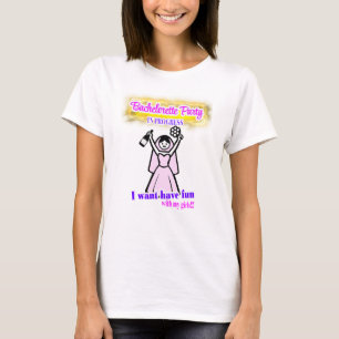 Camiseta Festa de Solteira - Noiva se diverte
