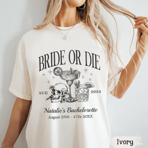 Camiseta Festa de solteira Personalizada Ou Mortal