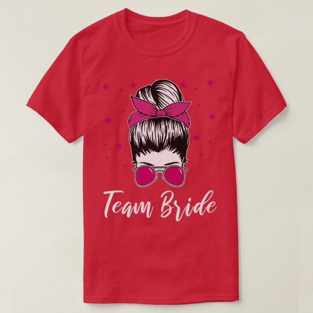 Camiseta Festa de solteira Premium do Team Bride (Frente do Design)