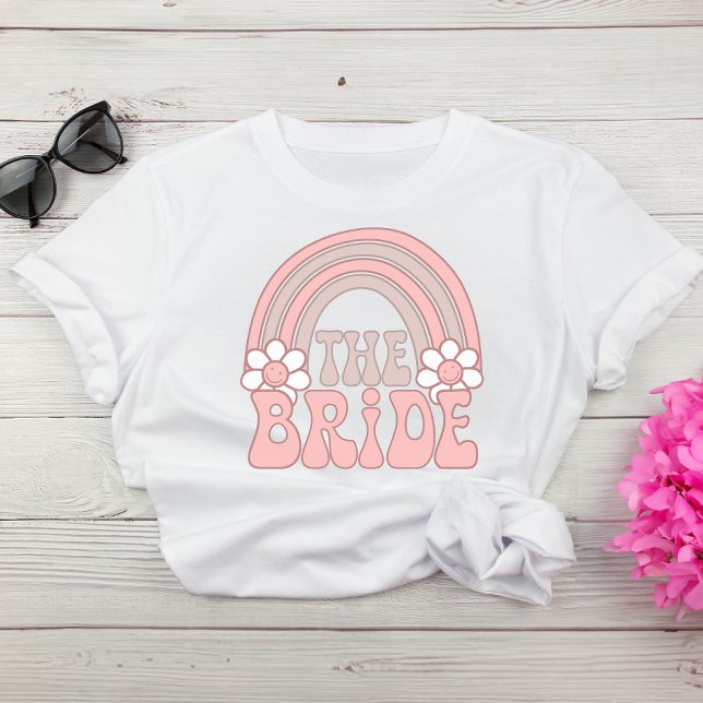Camiseta Festa de solteira retrô noiva 70s (Celebrate your last fling before the ring in style & add some flair to your bachelorette party look)