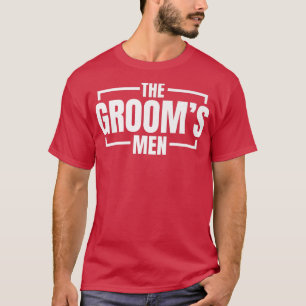 Camiseta Festa de Solteiro Divertida Os Homens do Noivo Bod