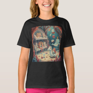 Camiseta Festa de Sono da Sereia Unicórnio Subaquática