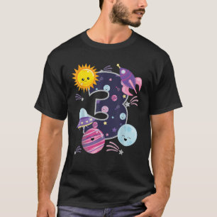 Camiseta Festa de Spa no Espaço Sideral para Menina de 3 An