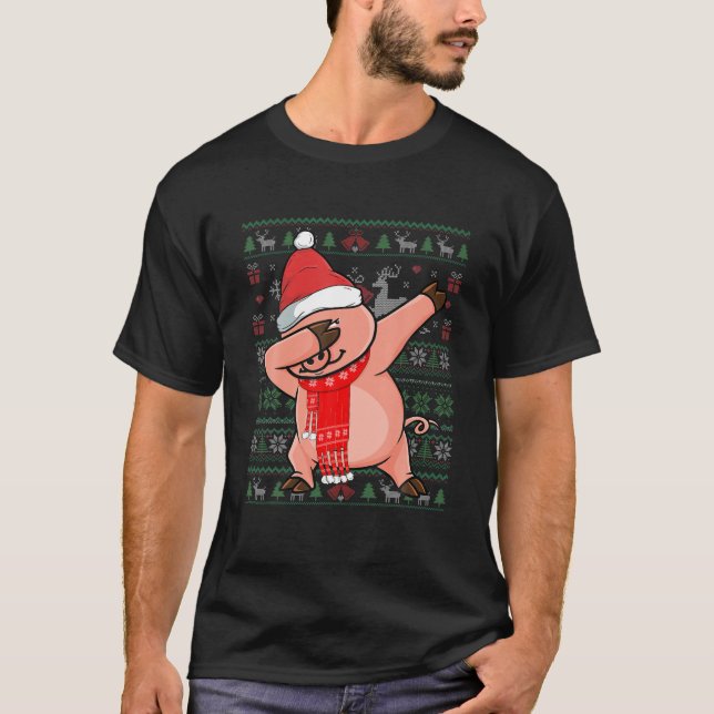 Camiseta Festa de Suor de Natal Útil - Engraçado - Funny Da (Frente)