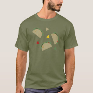 Camiseta Festa de Tacos Personalizados para Homens Tacos Fi