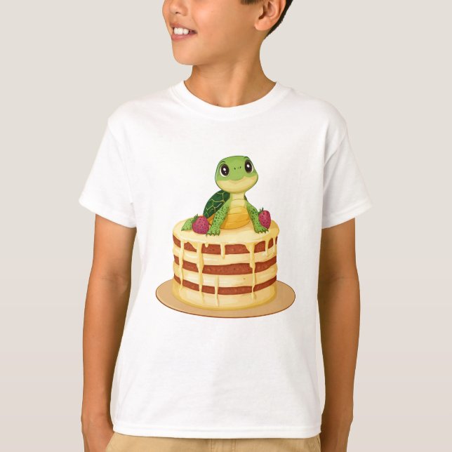 Camiseta Festa de Tartaruga de Bolo (Frente)