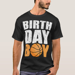Camiseta Festa de Tema de Basquete de Birthday Boy Future B