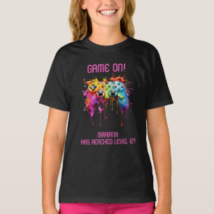 Camiseta Festa de Vídeo Game Rosa para Garota Gamer