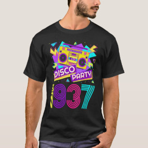 Camiseta Festa Disco de 1937 Aniversário de 85 anos Retro V